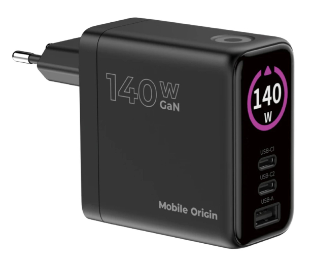 Mobile Origin GaN 140W Display Charger PW21 2x USB-C + USB-A - 1504127 - zdjęcie